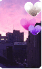purple balloons